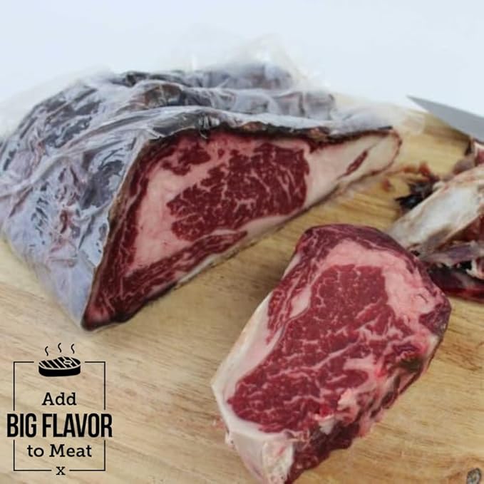 UMAi Dry Grill Master Gift Set – Dry Aging Kit with Copper Rack, Digital Meat Thermometer, 3 Ribeye & Striploin Dry Age Bags, Meat Crafting Gloves, and Zip Ties for Steak Lovers and Home Grilling