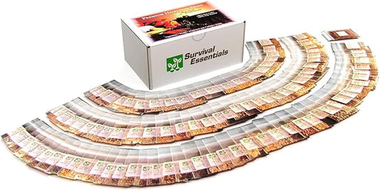 Garden Heirloom Seed Vault, 100 Variety, Over 17,500 Vegetable, Fruit, and Herbs Seeds, Non-GMO, Non-Hybrid, Plus Free Microgreens Kit