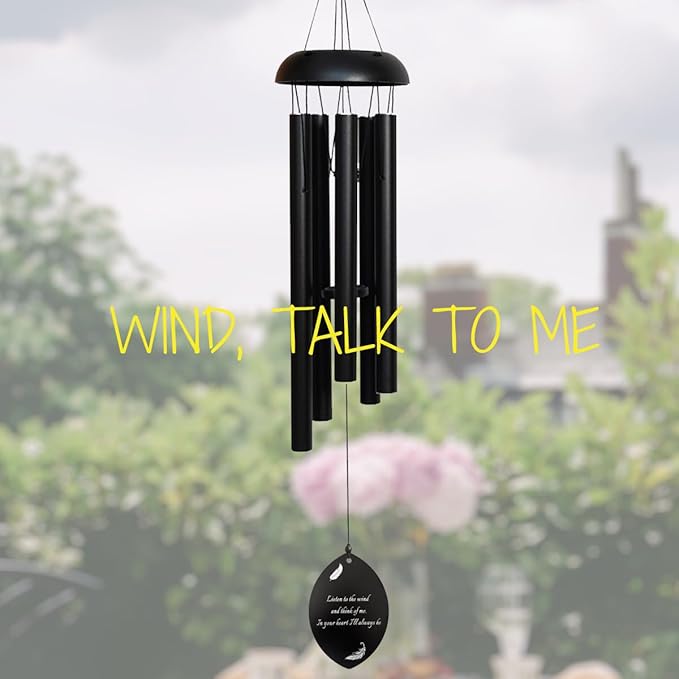 Custom Outdoor Wind Chimes, Deep Soothing Melody Wind Chime, Personalized Tree of Life Wind Chimes, Commemorating Gifts Home Decor Outdoor Garden Yard Decoration Gifts