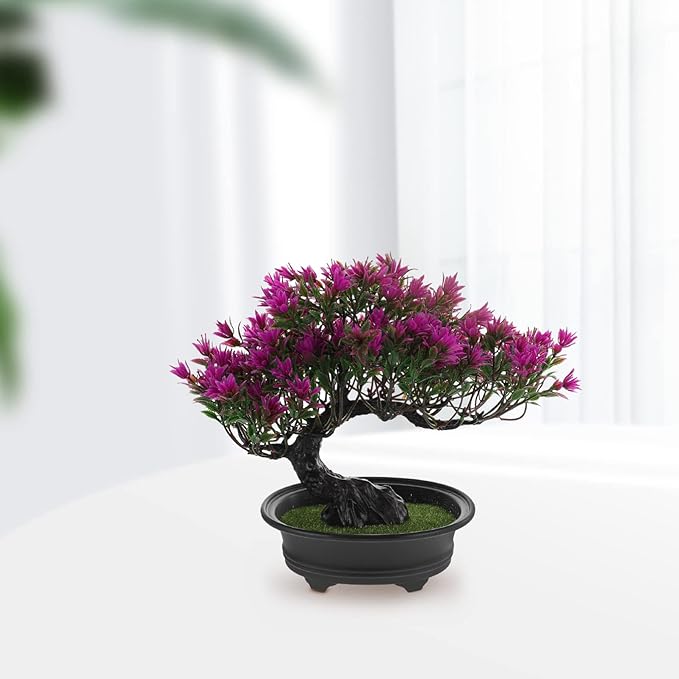 Hemoton Office Decor Artificial Pine Tree Christmas Party Decoration Bonsai Home Décor Fake Plants for Wall Farmhouse Room Décor 12.59x9.44 Color Home Decor