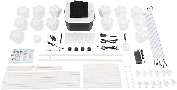 Hydroponic Growing Tower System Kit, 70-Plant Vertical Hydroponics Garden Tower with LED Grow Light, for Outdoor Indoor Herbs Fruits Vegetables Smart Garden Planter Kit