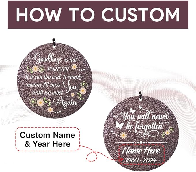 Personalized Sympathy Wind Chimes Gift, Memorial Wind Chimes, for Loss of Loved One Prime, Bereavement/Sympathy/Memorial Gift for Loss of Mother Father Husband Condolence Remembrance