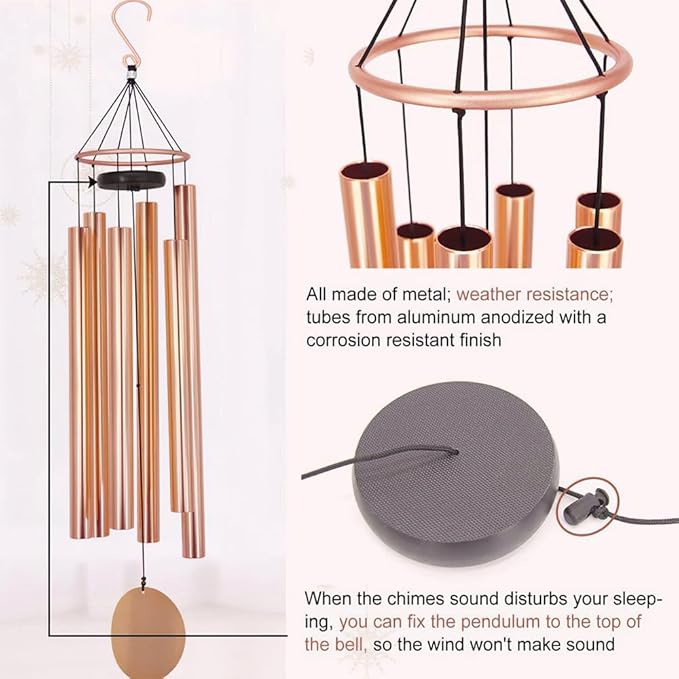 Personalized Wedding Gifts Wind Chime, Wedding Gift for Newlywed Couple 2025, Bridal Shower Gifts for Guests, Celebrate Bride Groom Husband Wife Engagement Gift Anniversary, 36inch and 42inch