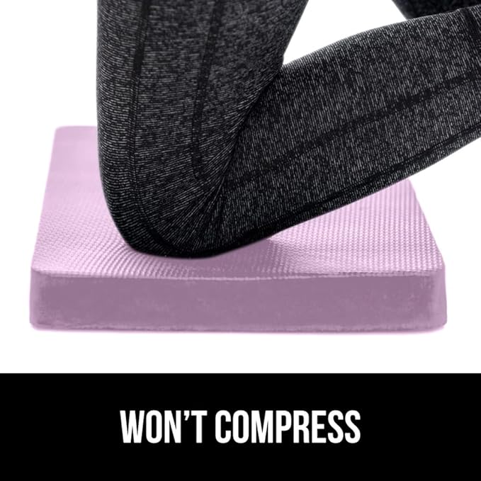 GORILLA GRIP Extra Thick Patent Pending Garden Kneeling Pad, 17.5 x 11 Inch Supportive Soft Foam Knee Cushioning for Gardening, Water Resistant, Bathing Baby Working Supplies Lightweight 2 Pack Purple