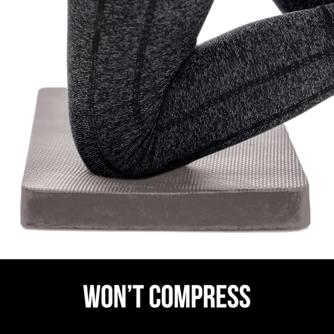 GORILLA GRIP Extra Thick Patent Pending Garden Kneeling Pad, 17.5 x 11 Inch Supportive Soft Foam Knee Cushioning for Gardening, Water Resistant, Bathing Baby Working Supplies, Lightweight, 2 Pack Gray