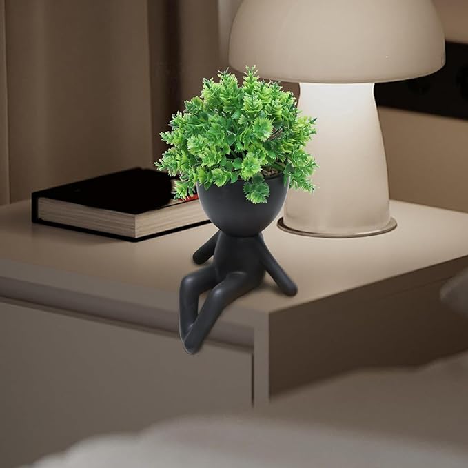 Zerzsy Fake Plants Succulents Plants Office Table Decor Indoor Mini Succulent Plant- Cute Fake Plant Bathroom Decoration Set of 1