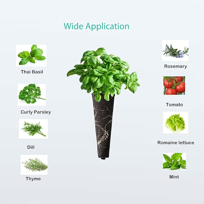 80 Pack Hydroponics Sponge,Replacementpre-Grow Sponges,Hydroponics Growing System Kit Compatible with Aerogarden sponges,Supplement pods for hydroponic Indoor Garden Growing System