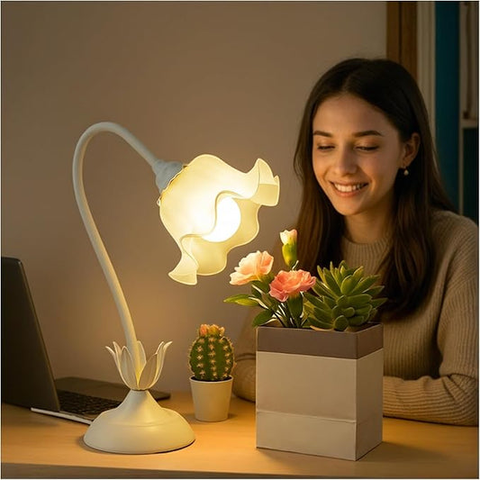 Table Top Grow Light for Indoor Plants – Decorative Desk Plant Light for Succulents Bonsai Cactus, Adjustable Desktop Grow Lights with Base, Cute Office Mini Grow Lamp