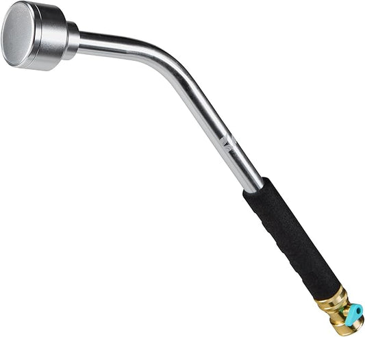 18 Inch Soft Rain Metal Watering Wand Featuring Gentle Spray 600007 with Comfort Grip and Shut off Valve by New England Garden Tools for Cleaning, Watering Plants & Yards, Washing Cars & Pets