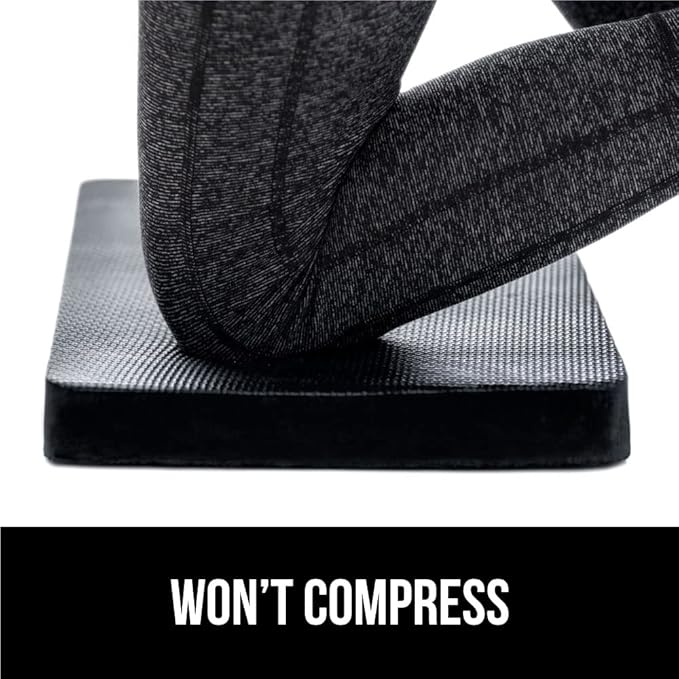 GORILLA GRIP Extra Thick Patent Pending Garden Kneeling Pad, 17.5 x 11 Inch Supportive Soft Foam Knee Cushioning for Gardening, Water Resistant, Bathing Baby Working Supplies, Lightweight 2 Pack Black