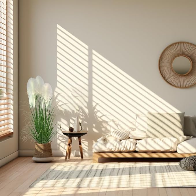 Artificial Plant 47in(1pack) Tall Artificial Grass Plant,Faux Plants Indoor Home Decorative Artificial Plants & Flowers in Pot Fake Plant