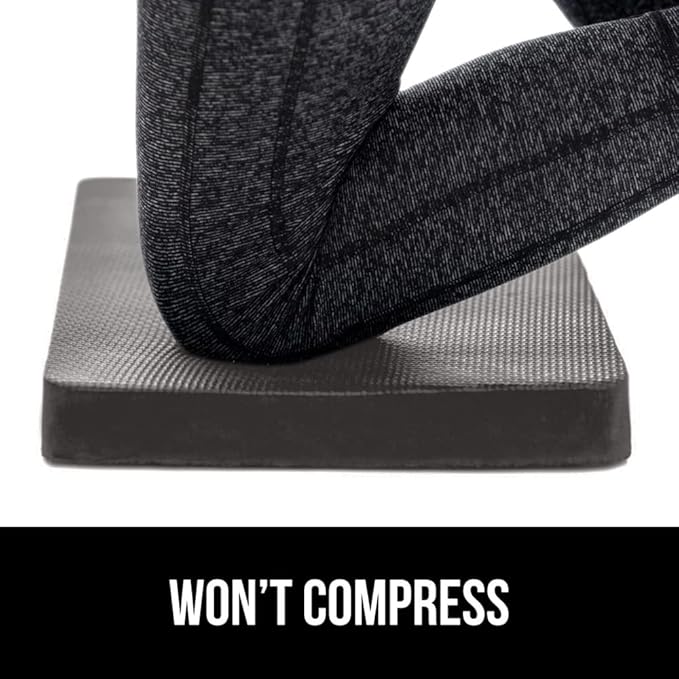 GORILLA GRIP Extra Thick Patent Pending Garden Kneeling Pad, 17.5 x 11 Inch Supportive Soft Foam Knee Cushioning Gardening, Water Resistant, Bathing Baby, Working Supplies, Lightweight 2 Pack Charcoal