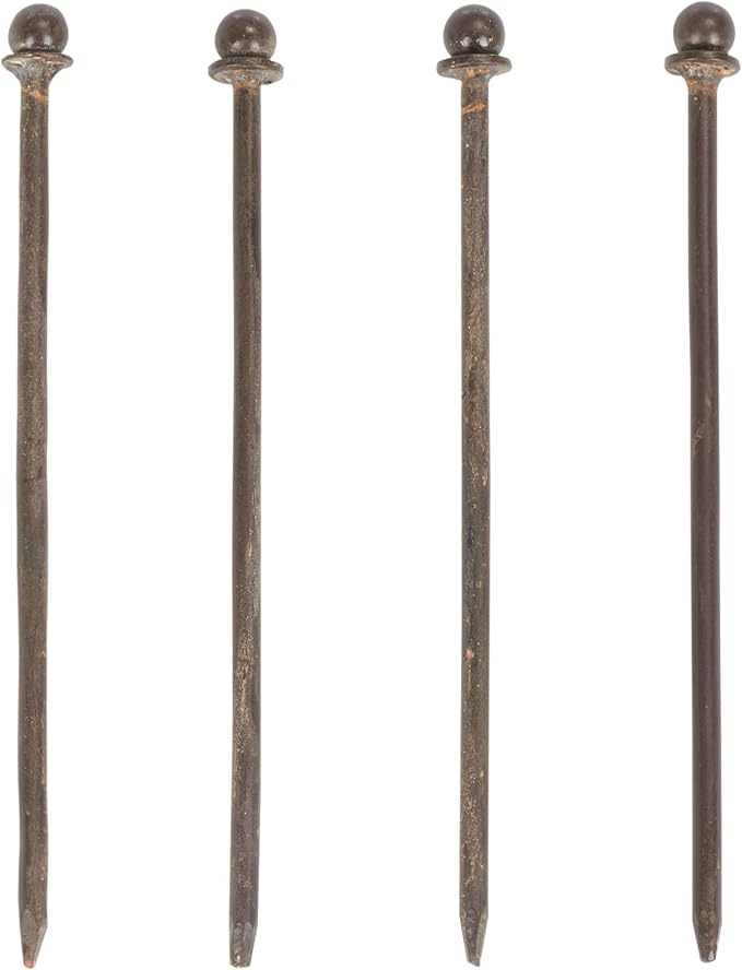 SAFAVIEH Outdoor Collection Mizell Rustic Brown Lattice Wrought Iron Moon Gateway Arbor