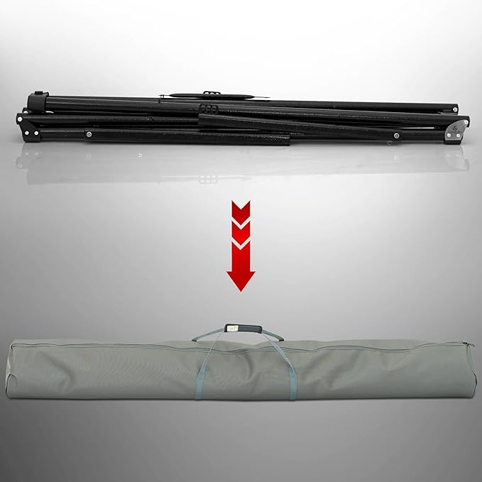 Tranquillo Unity Adjustable Hammock Stand, 800 lbs Capacity Steel Double Hammock Stand for 2 Persons, Premium Pre-Assembled Stand for Indoor Outdoor, Frame Black