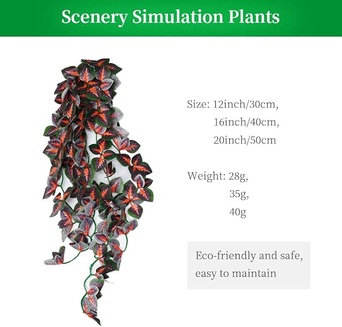 50cm/20in Aquarium Decorations Plants Artificial Fake Plastic Water Grass Plants for Fish Tank Aquarium Decor Artificial Hanging Plants