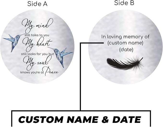 Personalized 36" Bereavement Wind Chimes for Outside, Memorial Gift in Remembrance of a Loved One, Sympathy Gift for Loss of Mother Father Husband, Garden Patio Decor