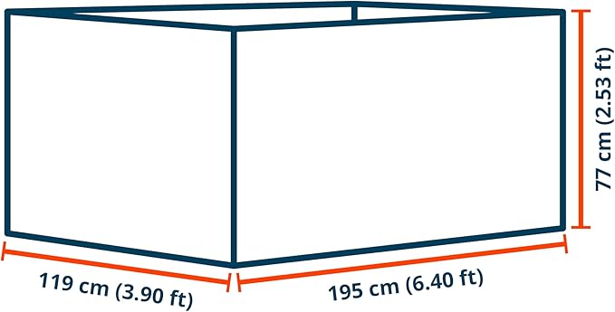 Christina 2.5 ft Tall Raised Garden Bed (3.9'W x 6.4'L), Anodized Aluminum