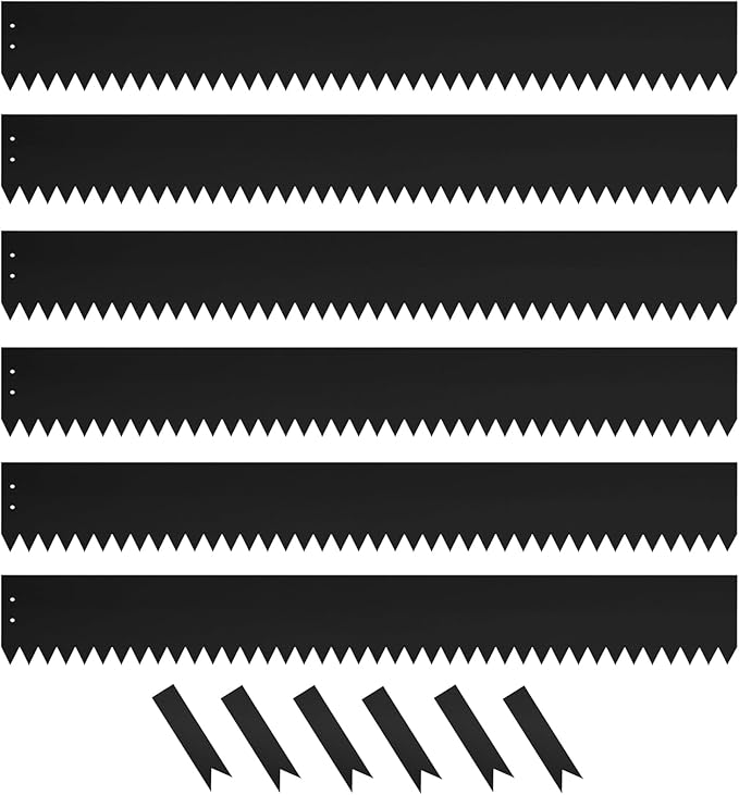 Steel Landscape Edging 40 Inch Strips, Steel Edging 4 Inch Depth, 6 Pack Hammer in Landscape Edging, Metal Landscape Edging, Metal Edging for Landscaping