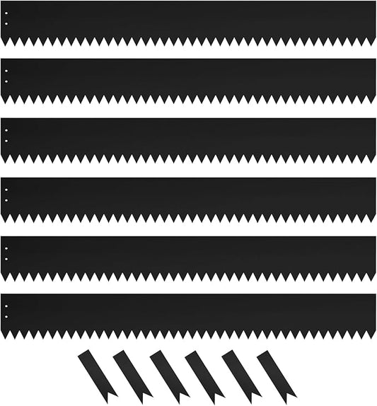 Steel Landscape Edging 40 Inch Strips, Steel Edging 4 Inch Depth, 6 Pack Hammer in Landscape Edging, Metal Landscape Edging, Metal Edging for Landscaping