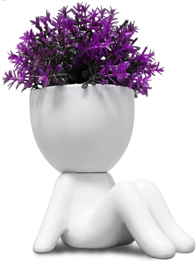 Zerzsy Mini Succulent Plant - Plants Gift - Cute Desktop Decoration Desk Decorations for Women Office - Potted Small Fake Plants for Indoor Decoration-Set of 1