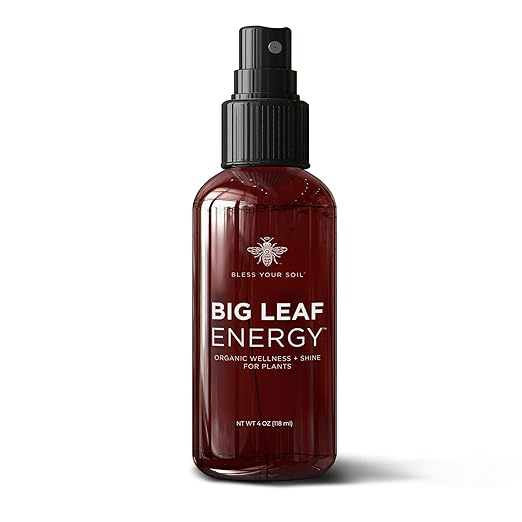 Big Leaf Energy : 4 OZ Trial Size : Ready-to-Use Spray for Plant Wellness : Organic Leaf Shine and Conditioner
