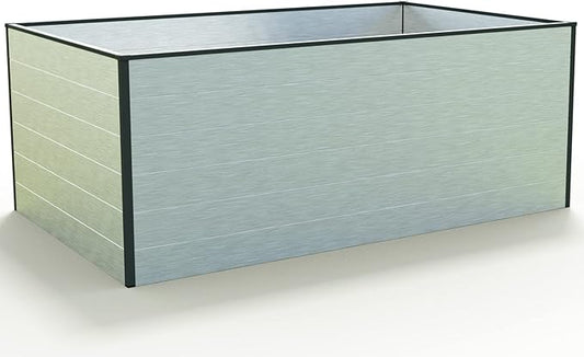 Christina 2.5 ft Tall Raised Garden Bed (3.9'W x 6.4'L), Anodized Aluminum