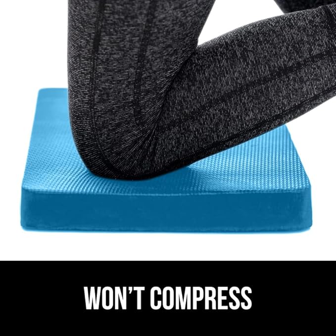 GORILLA GRIP Extra Thick Patent Pending Garden Kneeling Pad, 17.5 x 11 Inch Supportive Soft Foam Knee Cushioning for Gardening, Water Resistant, Bathing Baby, Working Supplies, Lightweight, Blue