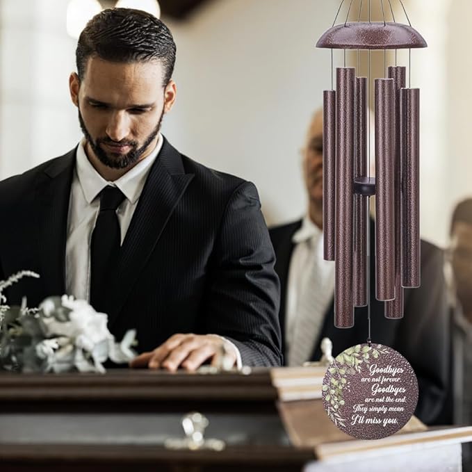 Personalized Memorial Wind Chimes, Customized Wind Chime Outdoor, Custom Wind Chimes in Loving Memory, Sympathy Gift After The Loss of Mom Dad, or Loved One