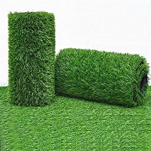 MYOYAY Artificial Grass Turf Rug, 3.3ft x 33 ft Large Realistic Grass Lawn Carpet Roll,1.18" Thick Synthetic Turf Mat with Drain Holes for Indoor Outdoor Garden Landscape Dog -109 sq. ft