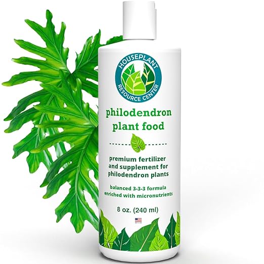 Philodendron Fertilizer – Liquid Plant Food for Strong Roots, Healthy Growth & Lush Foliage | 3-3-3 NPK Formula with Sea Kelp, Humic & Fulvic Acid | Essential Nutrients for Tropical Houseplants | 8 oz