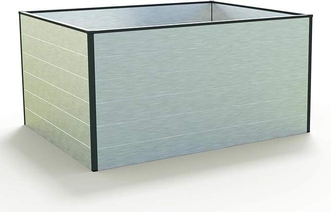 Christina 2.5 ft Tall Raised Garden Bed (3.9'W x 4.9'L), Anodized Aluminum