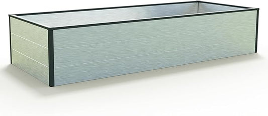 HALFSIZE 1.3 ft Tall Raised Garden Bed (2.5'W x 6.4'L), Anodized Aluminum