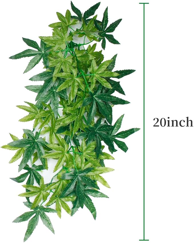 50cm/20in Aquarium Decorations Plants Artificial Fake Plastic Water Grass Plants for Fish Tank Aquarium Decor Artificial Hanging Plants