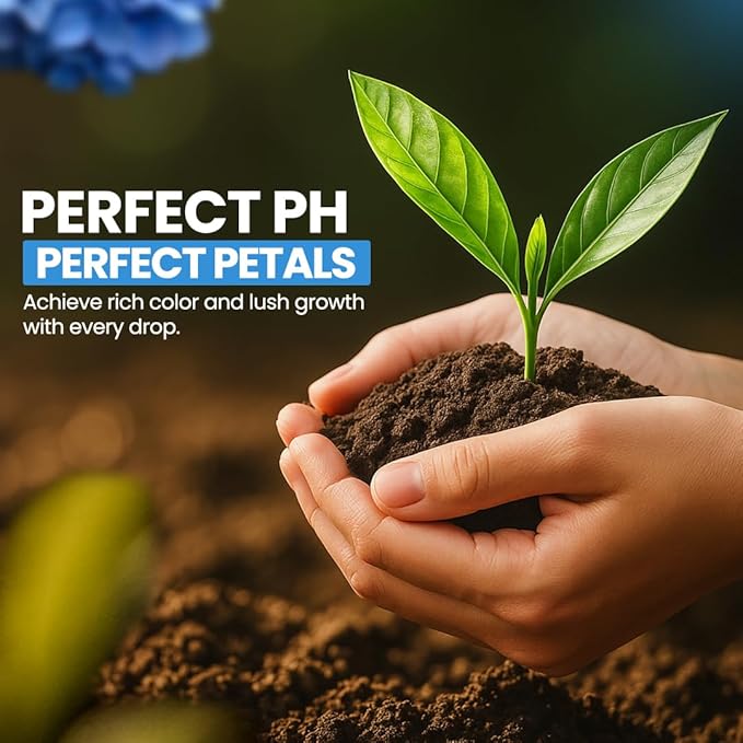 EZ-GRO Hydrangea Fertilizer, Liquid Plant Food 21-7-7 with Aluminum Sulfate for Hydrangeas - Perfect for Blue Flowers | Rhododendrons & Azalea Fertilizer, Ideal Hydroponic Nutrients - 1 qt (32 oz).