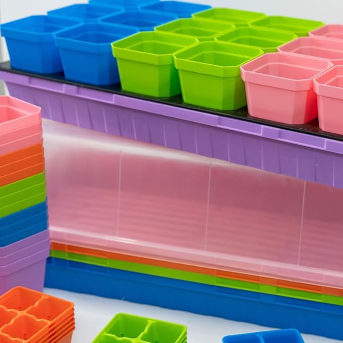 Bootstrap Farmer Ultimate Seed Starter Kit in Black with Humidity Domes for Indoor Seed Starting, Propagating, Germinating