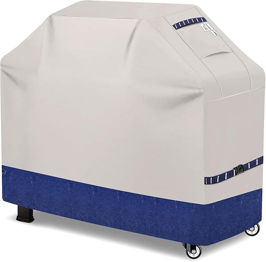 59" Grill Cover for Outdoor Grills Waterproof Fade Resistant Heavy Duty BBQ Covers, All Weather Protection Gas Grill Cover for Weber, Genesis, Charbroil