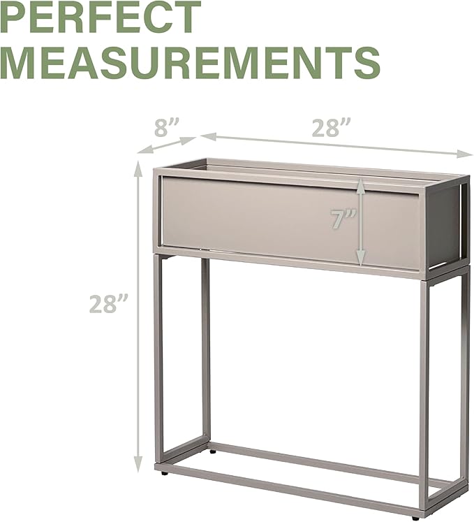 Cocoyard Elevated Planter Box - 28 Inch Durable Raised Garen Bed for Herbs and Flowers - Tall Rectangle Planter for Outdoor Plants & Backyard Gardening (Sand, 28" H - 2 Pack)