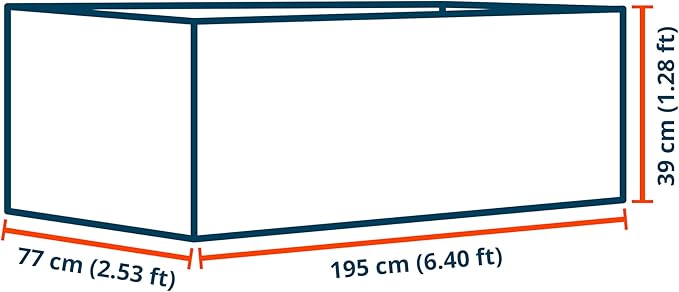 HALFSIZE 1.3 ft Tall Raised Garden Bed (2.5'W x 6.4'L), Anthracite Gray