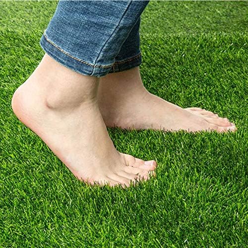 MYOYAY Artificial Grass Turf Rug, 3.3ft x 33 ft Large Realistic Grass Lawn Carpet Roll,1.18" Thick Synthetic Turf Mat with Drain Holes for Indoor Outdoor Garden Landscape Dog -109 sq. ft