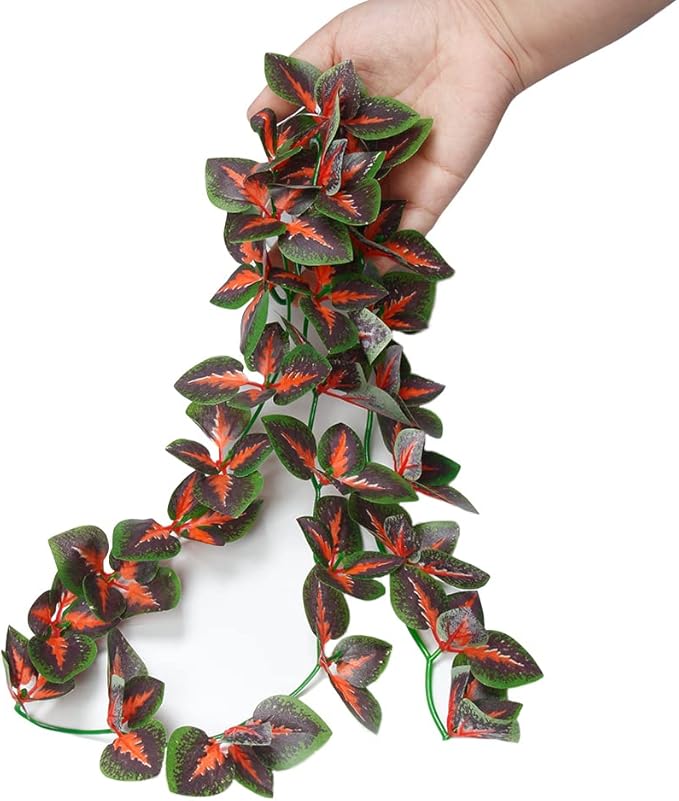 40cm/16in Aquarium Decorations Plants Artificial Fake Plastic Water Grass Plants for Fish Tank Aquarium Decor Artificial Hanging Plants