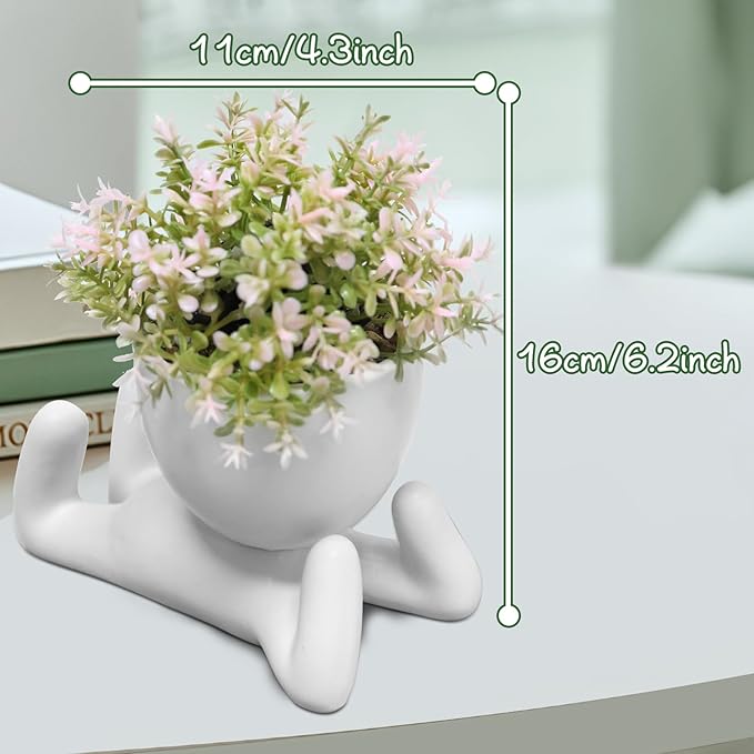 Zerzsy Desk Decorations for Women Office Small Office Desk Decor - Decorative Plants - Bathroom Shelf Decor Accent Women Cute Cubicle Accessories - Set of 1