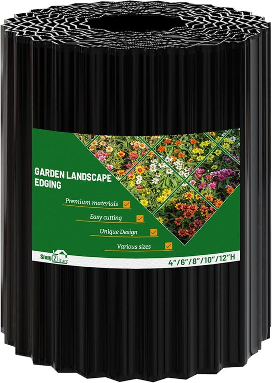 SnugNiture Corrugated Metal Garden Edging,12" x 20' Sturdy Lawn Edging Border,Landscape Edging Border for Lawn, Flower Bed,Garden and Yard