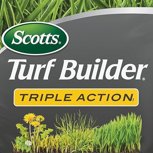 Scotts Turf Builder Triple ActionI, Weed Killer and Preventer Plus Lawn Fertilizer, 4,000 sq. ft., 11.31 lbs.