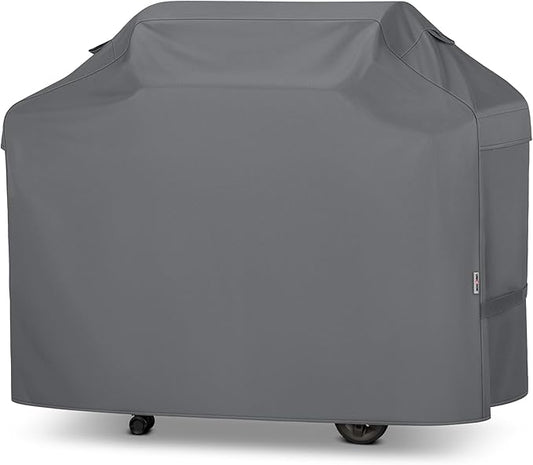 Unicook 65 Inch Grill Cover for Outdoor Grill, Heavy Duty Waterproof BBQ Cover, Fade Resistant Gas Barbecue Protector, Compatible with Weber, Char-Broil, Nexgrill BBQs up to 63" Wide, Gray