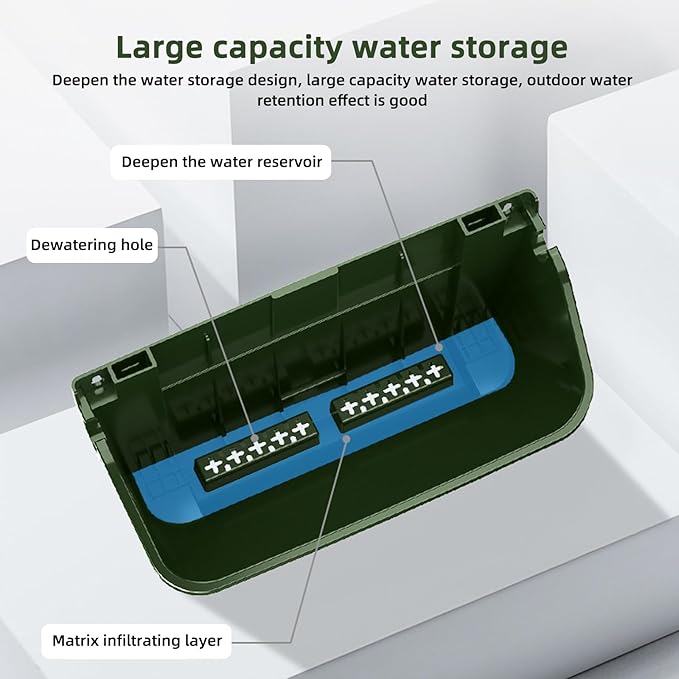 Self Watering Wall Planter with 18 Pots, Vertical Garden Planter for Indoor Plants, Wall Mounted planters Hanging Flower Herbs Vegetables for Garden (Green)