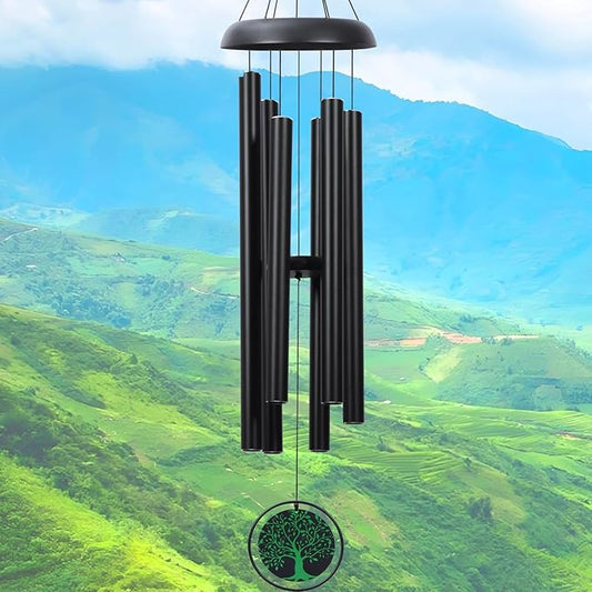 Wind Chimes for Outside Large 48'', Deep Tone Windchimes Outdoors Decor for Porch, Yard, Garden, Patio, Memorial Wind Chime for Loss of Loved One, Sympathy/Bereavement/Grief Windchime Gifts