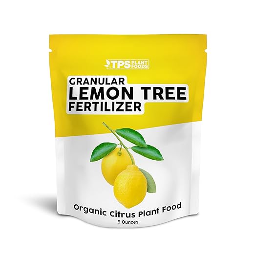 Organic Lemon Tree Fertilizer, Slow Release Dry Granular Fertilizer for Lemon and Citrus Trees 6 oz (6 Ounces)