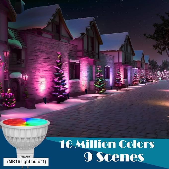 RGB Low Voltage Landscape Lights, LED Outdoor Brass Landscape Lighting with Ground Stake,Color Changing 12V Outdoor Spot Lights,Waterproof Up Lights for Garden Yard