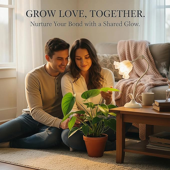 Table Top Grow Light for Indoor Plants – Decorative Desk Plant Light for Succulents Bonsai Cactus, Adjustable Desktop Grow Lights with Base, Cute Office Mini Grow Lamp