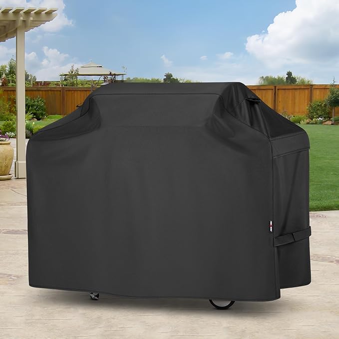 Unicook 82 Inch Grill Cover for Outdoor Grill, Oversized BBQ Cover with Side Handles and Air Vents, Heavy Duty Waterproof Fade Resistant, Compatible with Weber Charbroil Nexgrill Kenmore BBQs